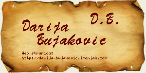 Darija Bujaković vizit kartica